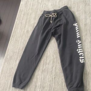 Palm Angels, Grey oversized Medium sweatpants